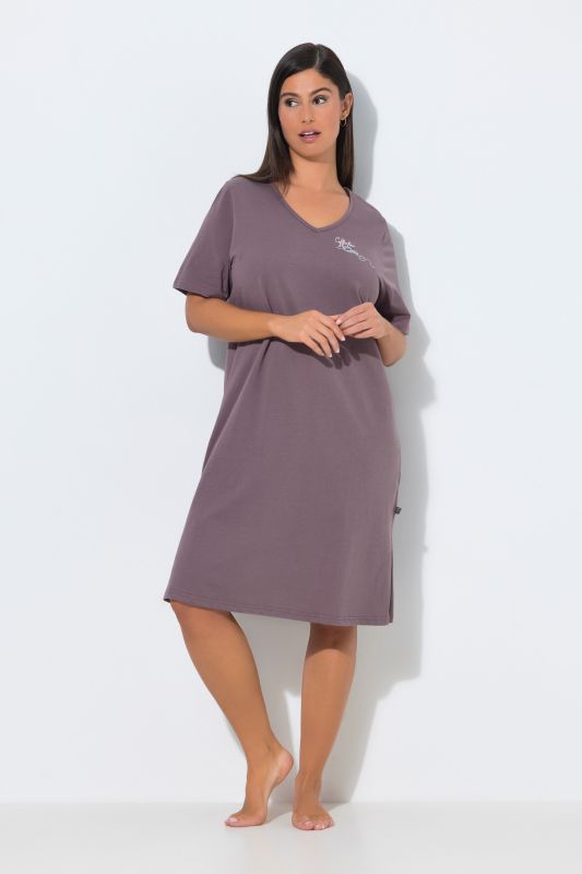 Coffee Time Short Sleeve Nightgown