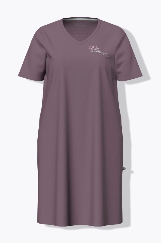 Coffee Time Short Sleeve Nightgown