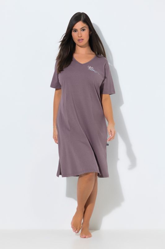Coffee Time Short Sleeve Nightgown