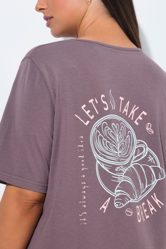 Coffee Time Short Sleeve Nightgown