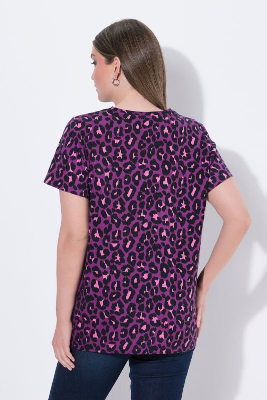 Leopard Print Deer Graphic Tee
