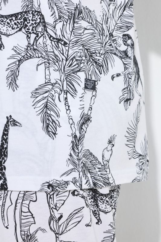 Safari Print Modal Blend Pajama Set
