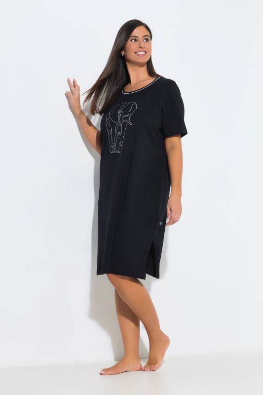 2 Pack Safari Line Rhinestone Detail Sleep Tees