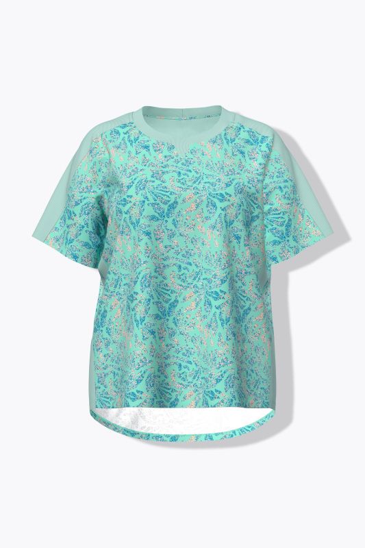 Quick-Drying Floral Stretch-Fit Performance Tee