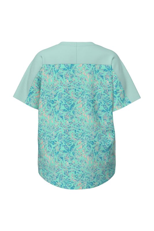 Quick-Drying Floral Stretch-Fit Performance Tee