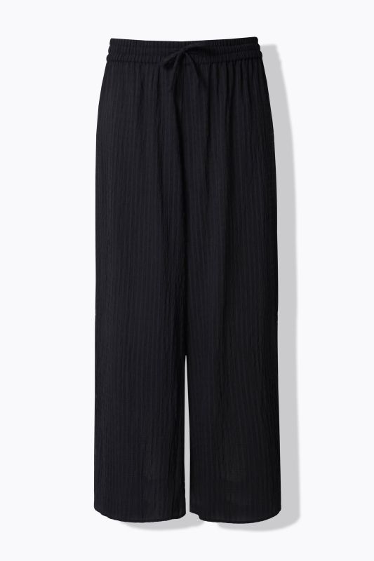 Striped Wide Leg Elastic Waist Pants