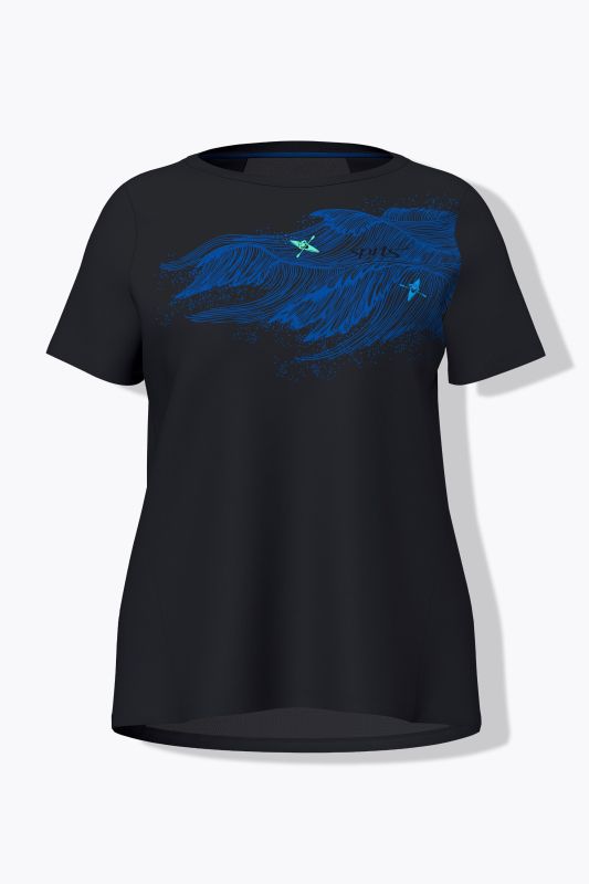 Wave Motif Short Sleeve Performance Tee