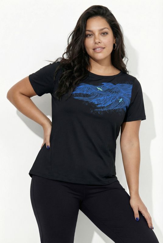 Wave Motif Short Sleeve Performance Tee