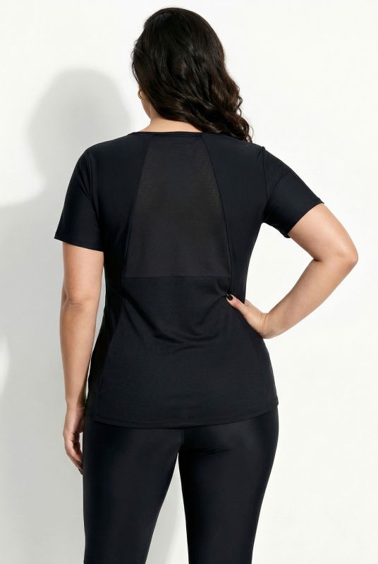 Wave Motif Short Sleeve Performance Tee