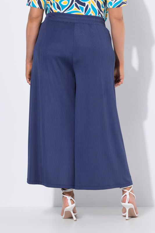 Extra Wide Leg Elastic Waist Culottes