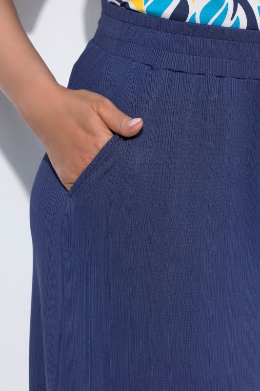 Extra Wide Leg Elastic Waist Culottes