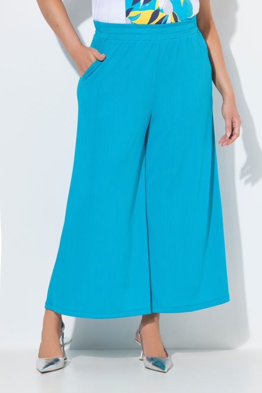 Extra Wide Leg Elastic Waist Culottes