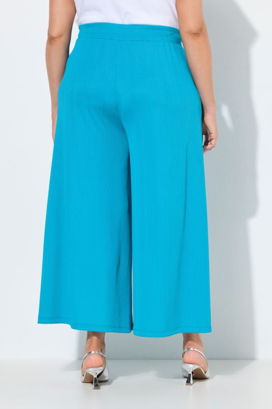 Extra Wide Leg Elastic Waist Culottes