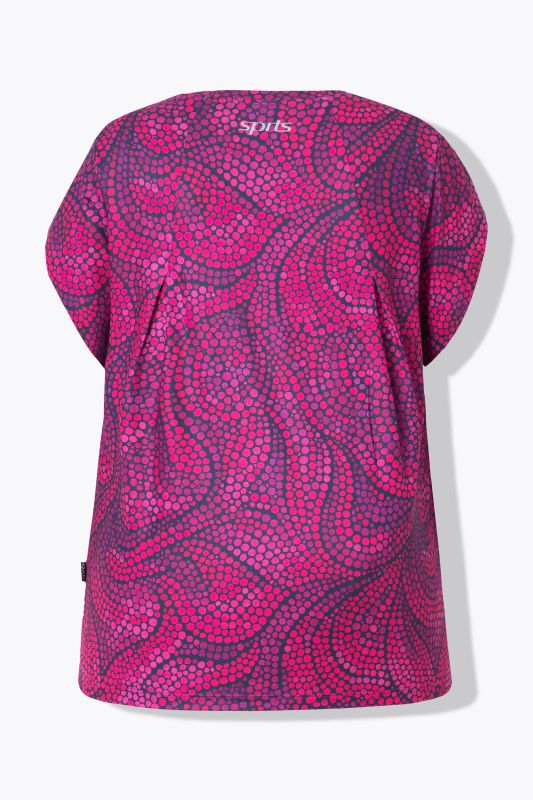 Dot Print Cap Sleeve Performance Tee