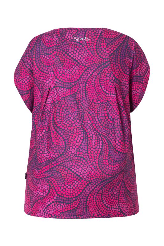 Dot Print Cap Sleeve Performance Tee