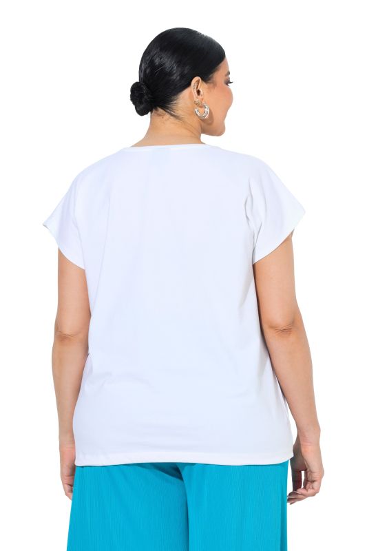 Rhinestone Floral Modern View Graphic Tee