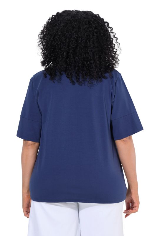 Rhinestone Leaf Short Sleeve Tee
