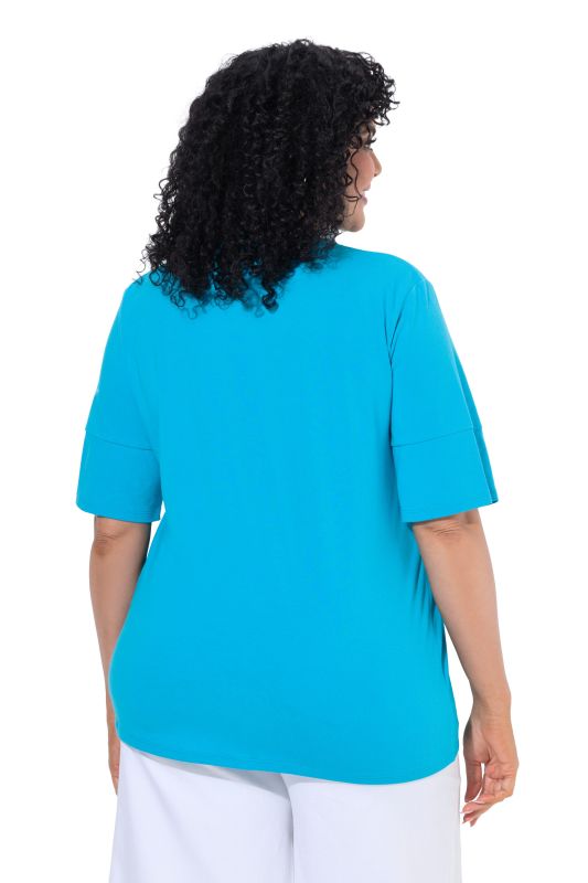 Rhinestone Leaf Short Sleeve Tee