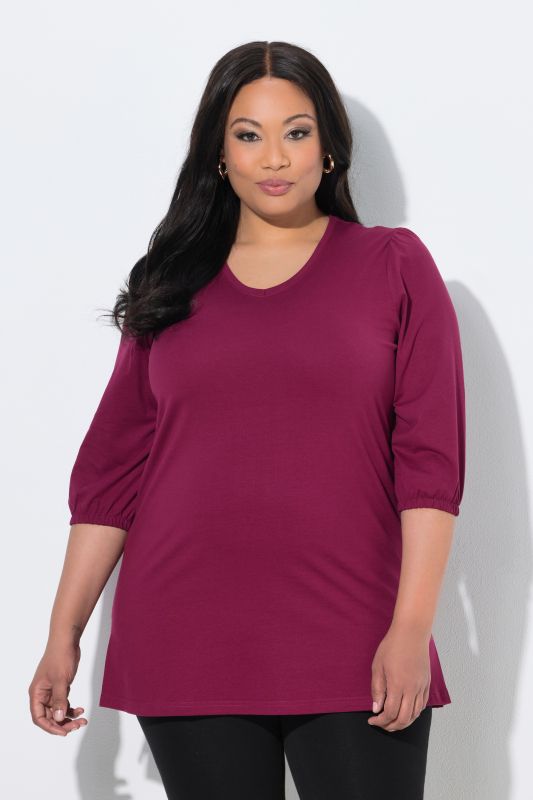 Balloon Sleeve Knit Tunic