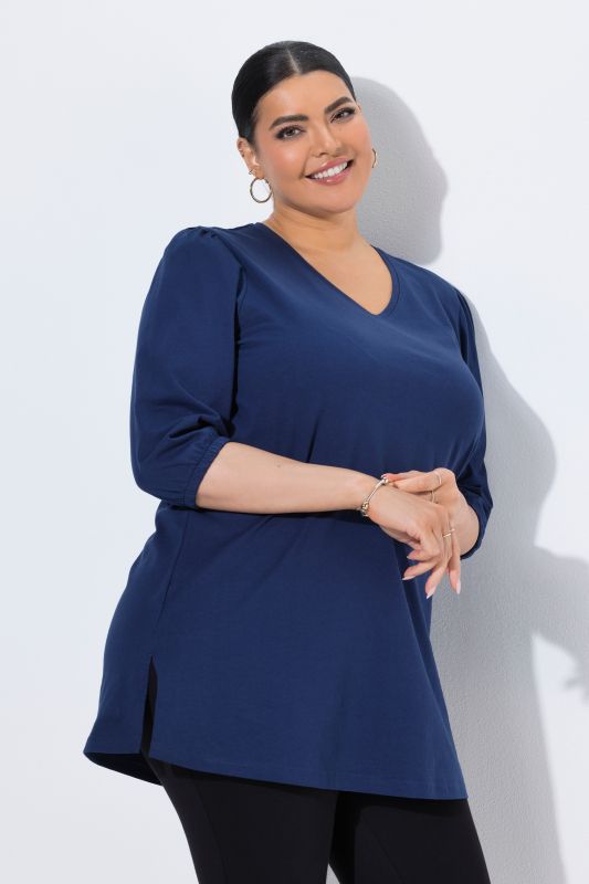Balloon Sleeve Knit Tunic