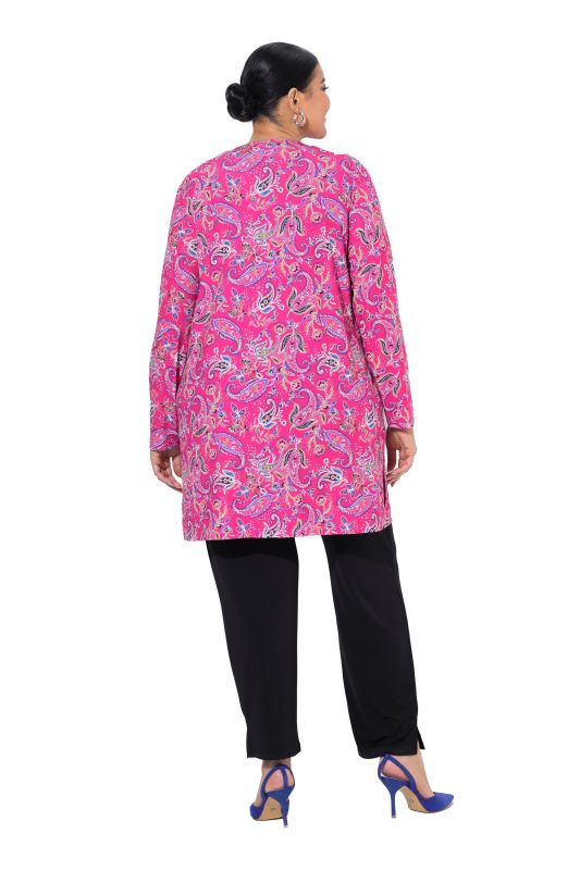 Matte Jersey Pink Paisley Jacket