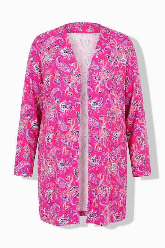 Matte Jersey Pink Paisley Jacket