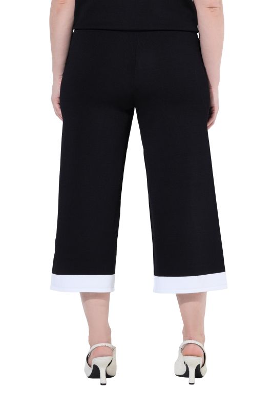 Colorblock Elastic Waist Culottes