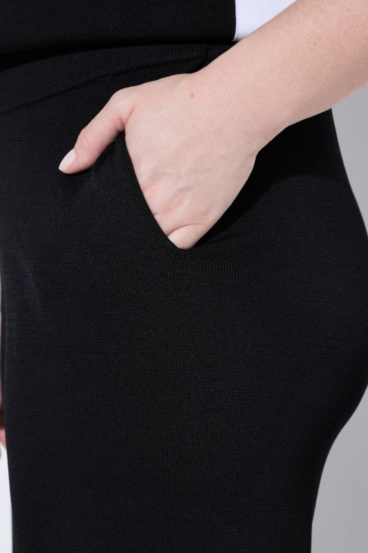 Colorblock Elastic Waist Culottes