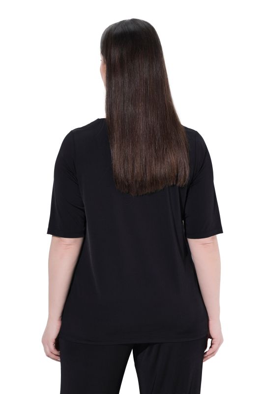 Watercolor Ginkgo Slinky Stretch-Fit T-Shirt Blouse