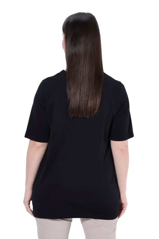Rhinestone Heart Short Sleeve Pima Cotton Tee