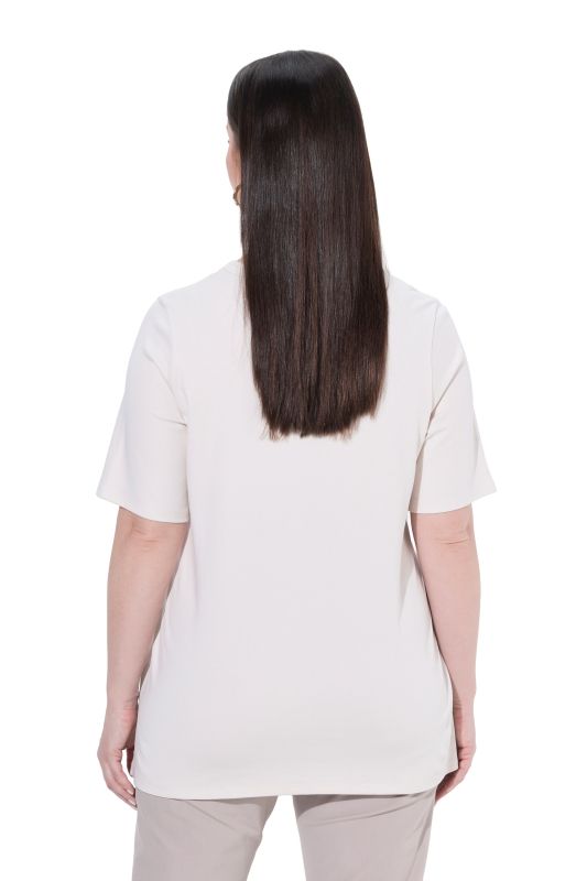 Rhinestone Heart Short Sleeve Pima Cotton Tee