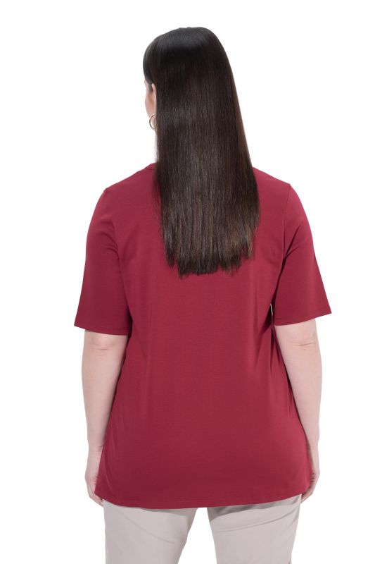 Rhinestone Heart Short Sleeve Pima Cotton Tee