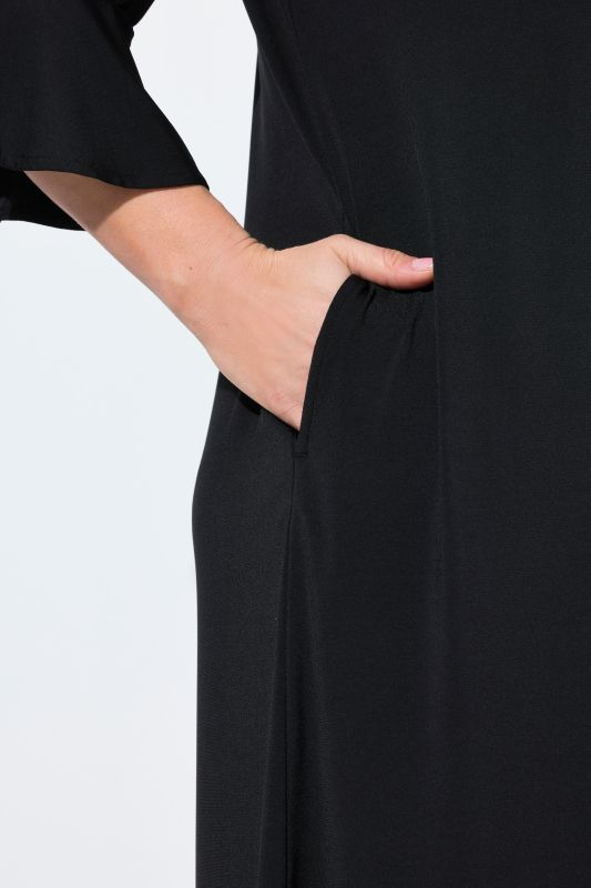 Back Cutout Flounce Panel Dress