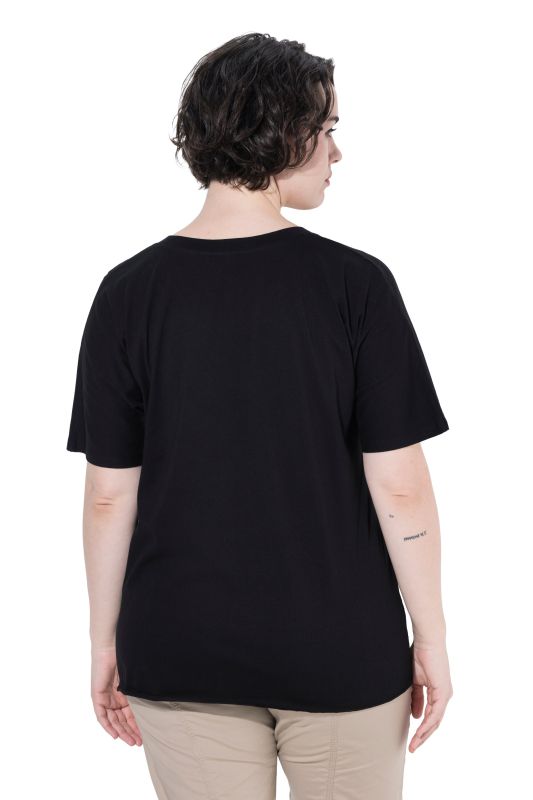 Floral Openwork Embroidered Short Sleeve Tee