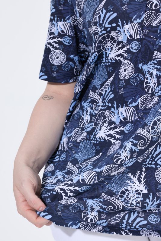 Maritime Print Short Sleeve Tee