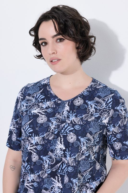Maritime Print Short Sleeve Tee