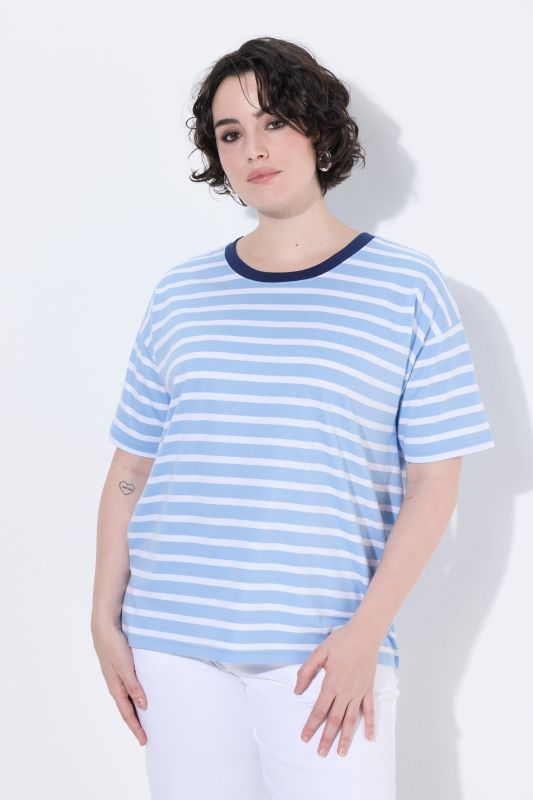 Oversized Striped Short Sleeve Tee