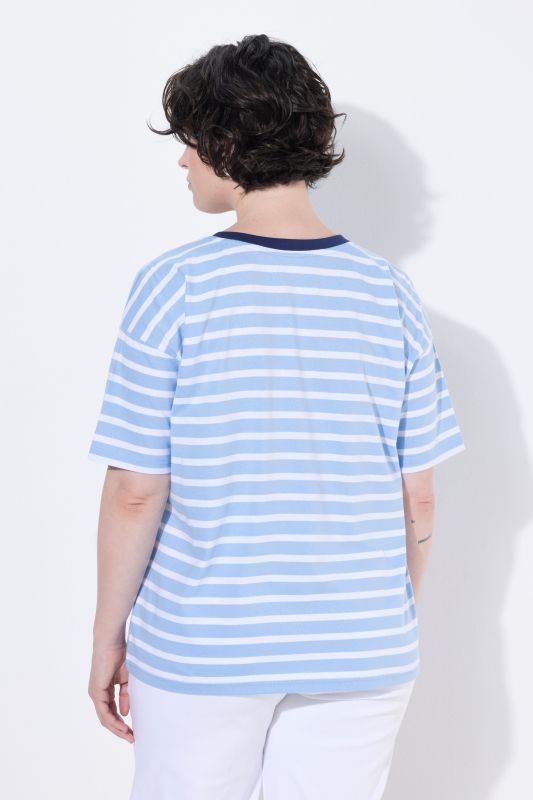 Oversized Striped Short Sleeve Tee