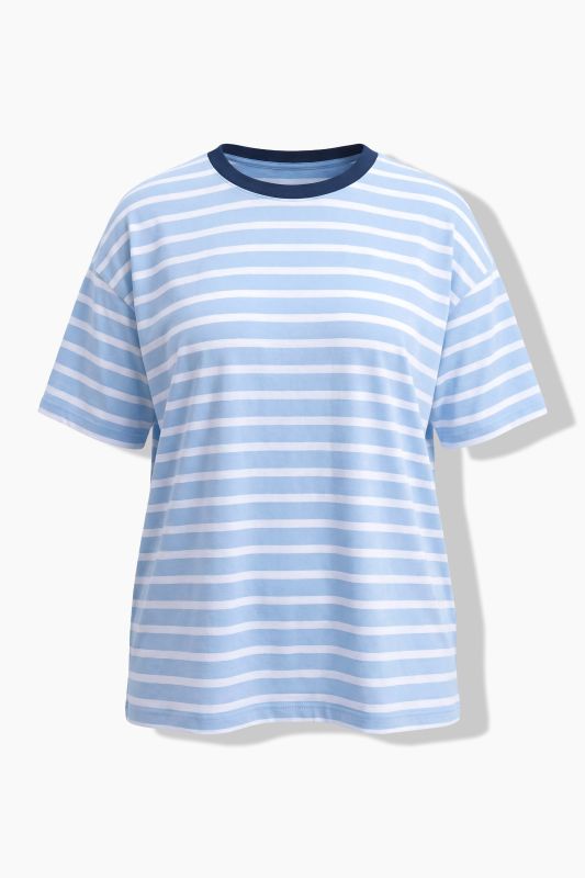 Oversized Striped Short Sleeve Tee