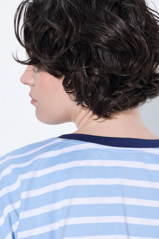 Oversized Striped Short Sleeve Tee