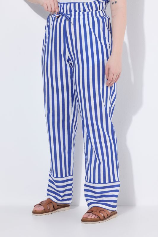 Striped Drawstring Waist Pants