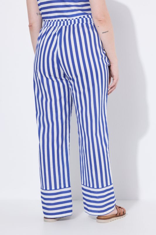 Striped Drawstring Waist Pants