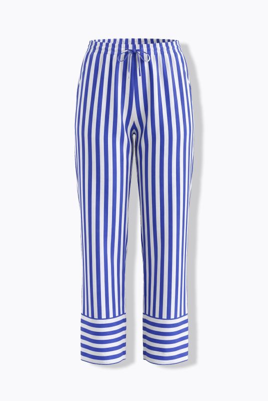 Striped Drawstring Waist Pants