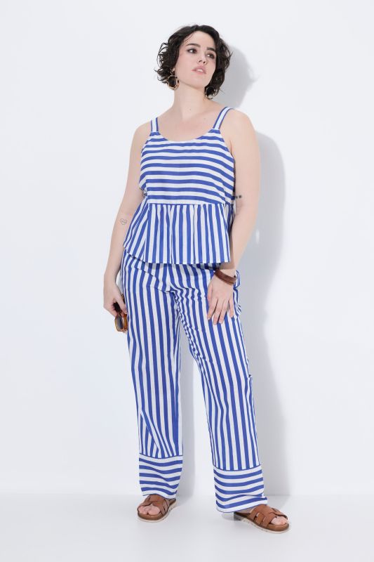 Striped Drawstring Waist Pants