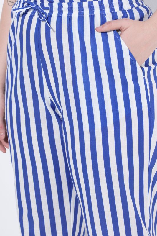 Striped Drawstring Waist Pants