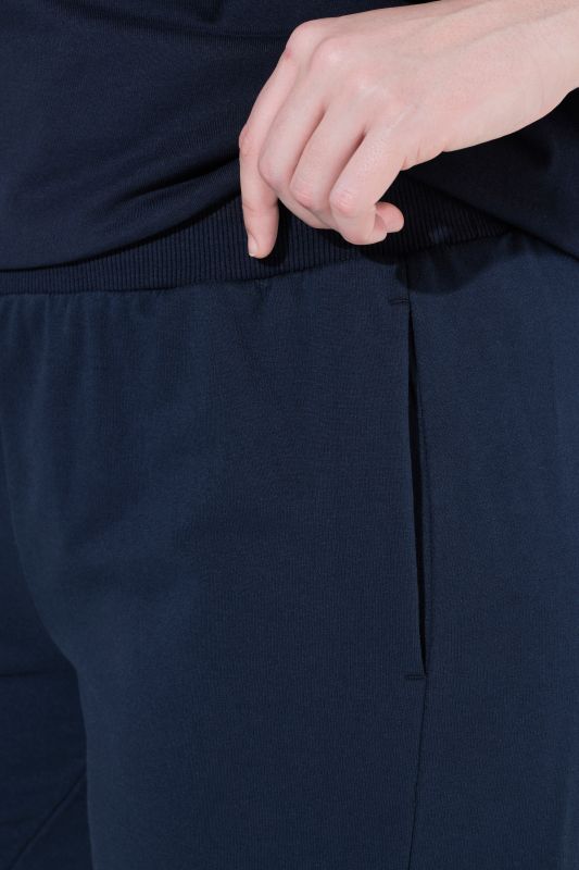 Decorative Seam Elastic Waist Sweatpants