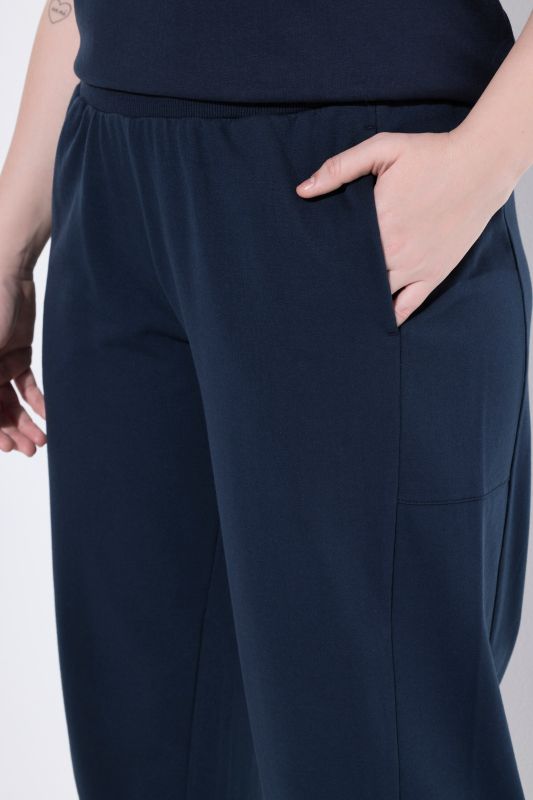 Decorative Seam Elastic Waist Sweatpants