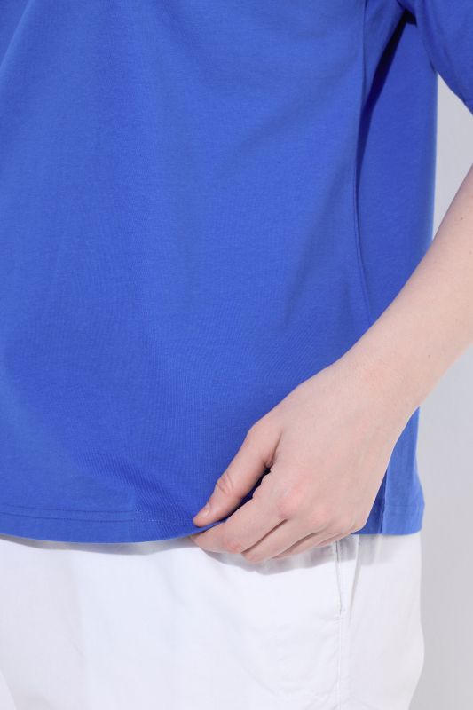Vertical Cross Seam Short Sleeve Tee