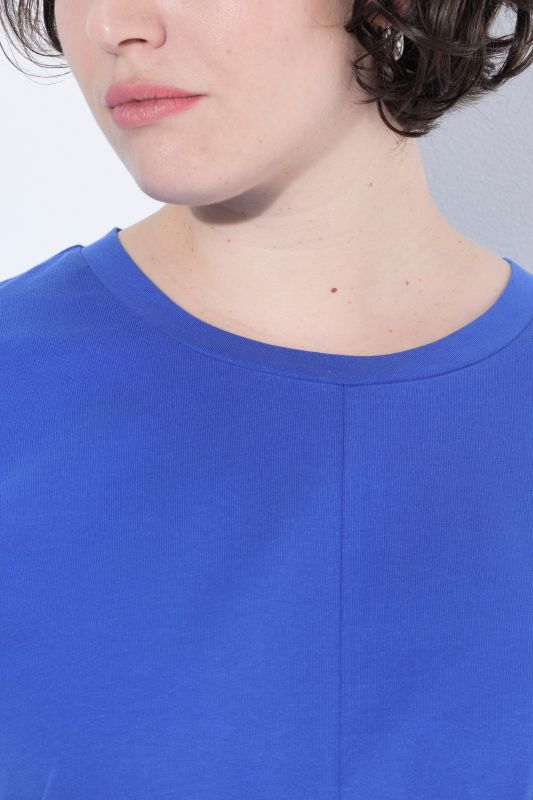 Vertical Cross Seam Short Sleeve Tee
