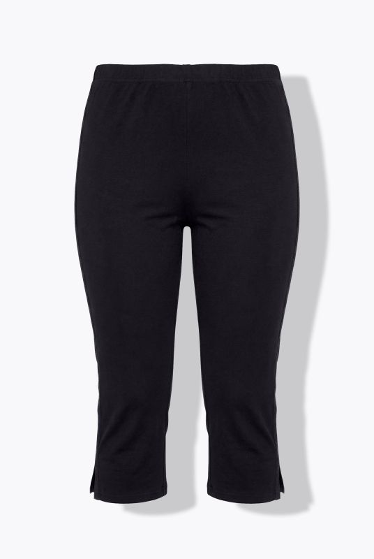 2 Pack Eco Cotton Lace Stripe Capri Leggings